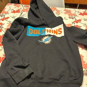 NFL Dolphins Men’s Medium Black Hoodie